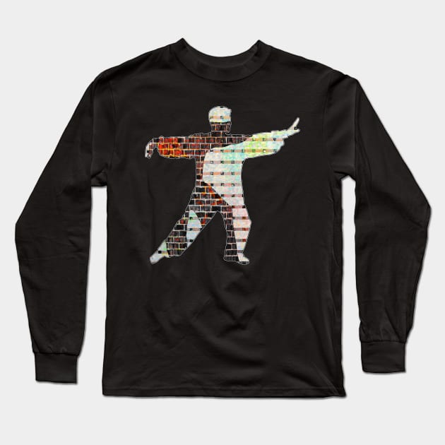 Brick Wall Of Qi Long Sleeve T-Shirt by crunchysqueak